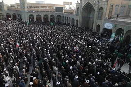 تشییع شهدای مدافع امنیت در قم