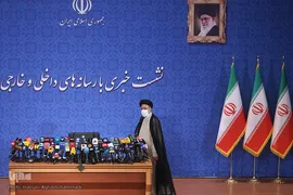 نخستین نشست خبری حجت‌الاسلام والمسلمین سیدابراهیم رئیسی، رئیس‌جمهور منتخب مردم ایران