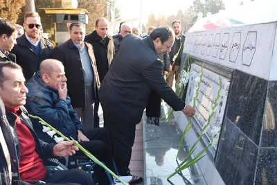 گرامیداشت روز پدر در جوار مزار شهدای ارومیه‎