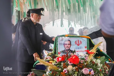 تشییع دریابان پاسدار شهید علیرضا تنگسیری در آبادان