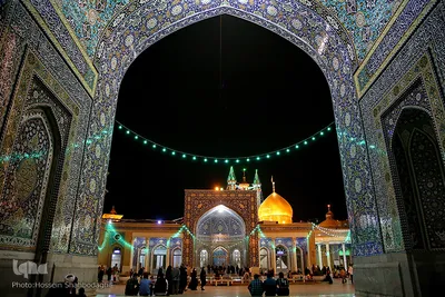 آستان منور حضرت معصومه(س) در شب میلاد کریم اهل بیت، امام حسن(ع)