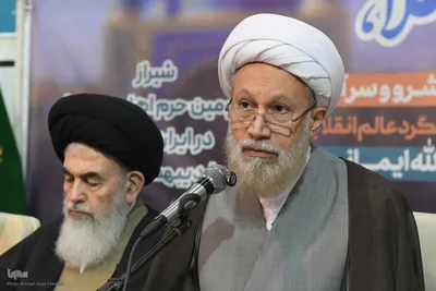 مراسم اختتامیه ششمین همایش «حوزه انقلابی حوزه منتظر» در حرم شاهچراغ(ع)