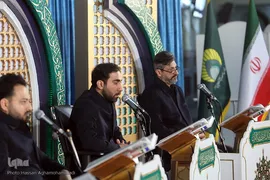 مراسم جزء خوانی قرآن کریم در مصلی امام علی(ع) حرم مطهر حضرت عبدالعظیم حسنی (ع)