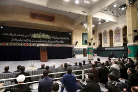 اولین شب مراسم عزاداری حضرت فاطمه‌زهرا سلام‌الله‌علیها در حسینیه امام خمینی(ره)