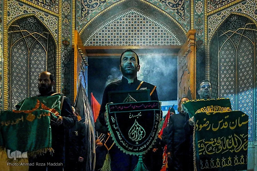 بالصور...مراسم ليلة الوحشة للامام الرضا(ع) في مدينة 