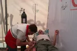 ارائه خدمات درمانی هلال‌احمر به عزاداران روز عاشورا در عتبات عالیات