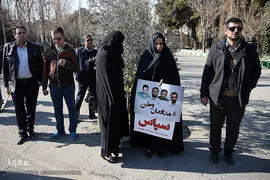 مراسم تشییع ۱۶آتش نشان شهید حادثه  پلاسکو
