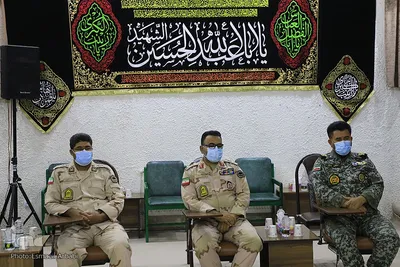 دیدار جمعی از فرماندهان نظامی خراسان جنوبی با حجت‌الاسلام علیرضا عبادی