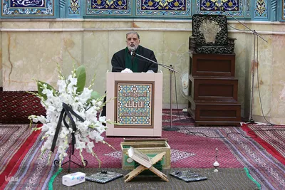 مراسم ترحیم مرحوم یعقوب منصوری پدر کریم منصوری قاری ممتاز و بین المللی کشور