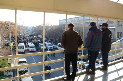 مراسم تشییع پیکر سه شهید گمنام در تبریز‎‎