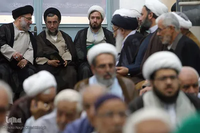 مراسم ترحیم همسر مرجع عالیقدر حضرت آیت الله غروی علیاری