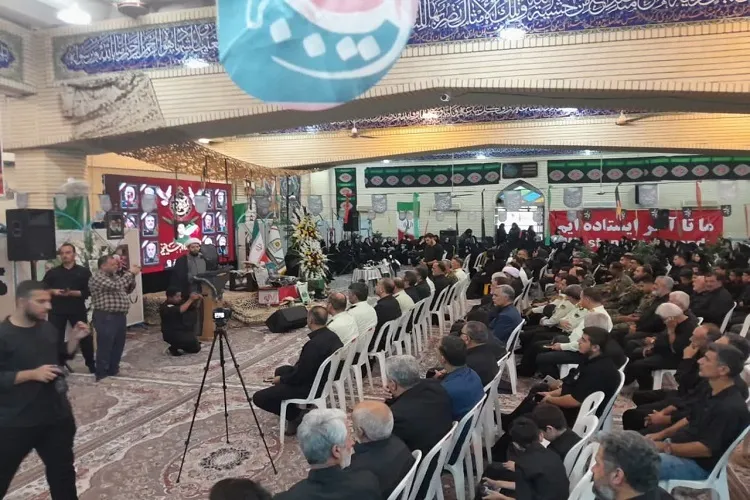 مراسم سوم شهید مدافع وطن در بندرانزلی برگزار شد