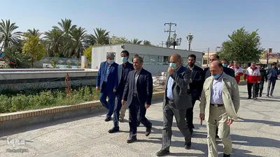 حضور وزیر کشور در امامزاده طبس