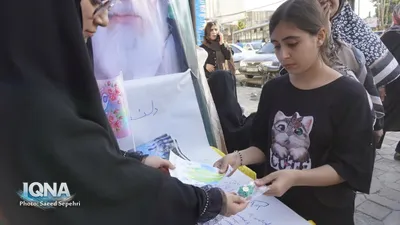 خدمت‌رسانی موکب بسیج دانشجویی ملایر به مردم