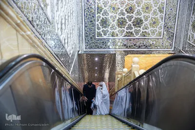 مراسم بیست و چهارمین دوره ازدواج دانشجویی در حرم رضوی
