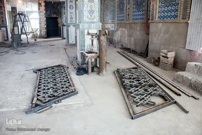 پیشرفت ساخت‌وساز در آستان علی‌بن مهزیار اهوازی 