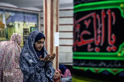 مراسم اعتکاف بانوان در مسجد باغستانی
