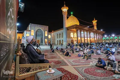مراسم استقبال از محرم الحرام در حرم شاهچراغ(ع)