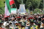 تشییع پیکر بسیجی شهید «امیر حسین‌پور» در تبریز‎