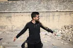 آیین «گل‌مالی» صبح عاشورا در فولادشهر اصفهان
