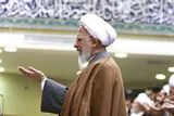 اقامه نماز بر پیکر آقای شهید ایران به امامت آیت‌الله العظمی جوادی آملی در قم