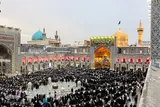 عکس | حال و هوای تحویل سال نو در حرم مطهر رضوی