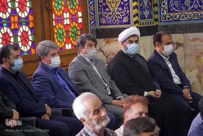مراسم بزرگداشت مرحوم دعایی و جانباختگان حادثه قطار مشهد به یزد در مسجد حظیره یزد‎‎