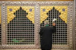 گلباران حرم شاهچراغ در شب ولادت امام رضا( ع‎‎)
