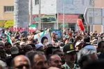 مراسم تشییع شهیدان «مهدی زیبا» و «اسماعیل نادی»