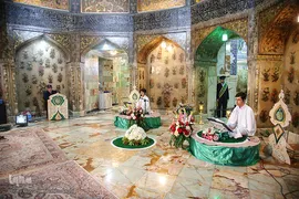 جزءخوانی قاریان نونهالان در حرم مطهر کریمه اهل‌بیت(س)