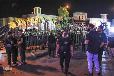 حرکت دستجات عزاداری در خیابان‌های شهر سمنان‎