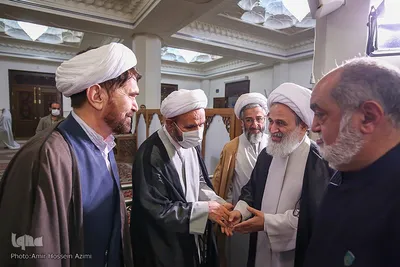 مراسم بزرگداشت آیت‌الله ربانی شیرازی در حرم مطهر