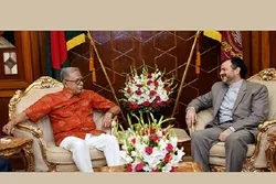 রাষ্ট্রপতির সঙ্গে ইরানের দূতের বিদায়ী সাক্ষাৎ