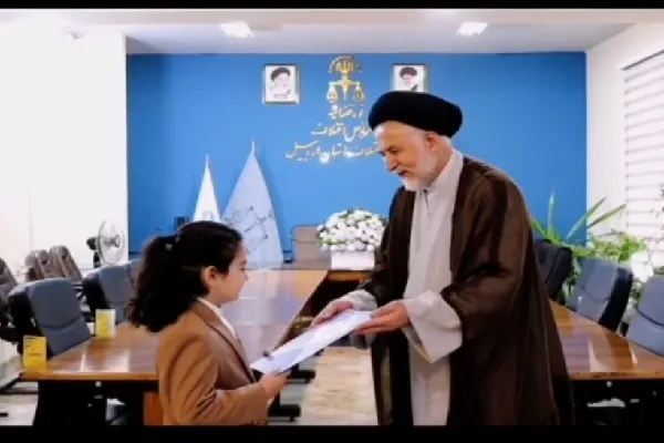 تجلیل از کوچک‌ترین صلح‌یار کشور در اردبیل