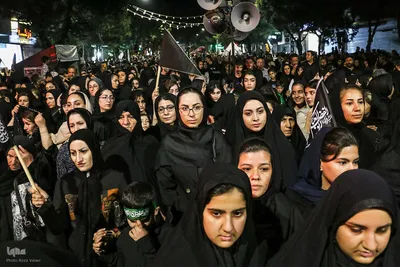 دسته عزاداری هیئت فاطمیون زنجان در شب عاشورا