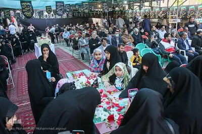 سوگواری ایام فاطمیه در جوار شهدای گمنام در اهواز