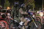 استقبال از پیکر مطهر شهید مدافع حرم در رزمایش اقتدار و امنیت شیراز