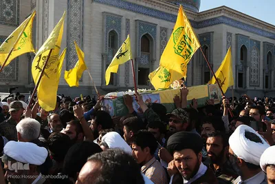 ⁨تشییع شهید مدافع حرم محمدحسین مومنی⁩