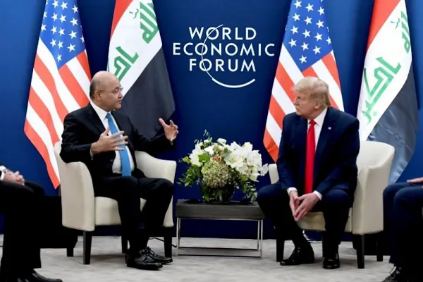 گفت‌وگوی «برهم صالح» و ترامپ درباره کاهش نظامیان خارجی در عراق
