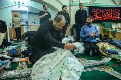 مراسم خداحافظی معتکفین
