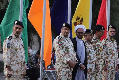 مراسم وداع با پیکر مطهر سروان شهید«رضا کریمی» در تیپ ۵۵ هوابرد شیراز