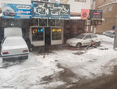 تداوم بارش برف و برودت هوا در شهرستان اهر
