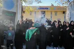 استقبال روستائیان شیراز از شهید گمنام