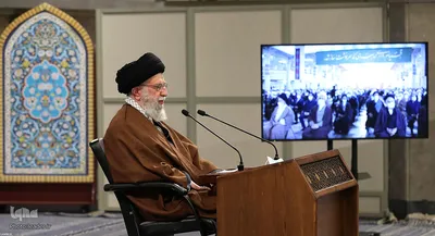 دیدار رهبر معظم انقلاب اسلامی با مردم قم