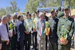 عکس | گلباران و عطر افشانی گلزار مطهر شهدای شهرستان خرم‌آباد