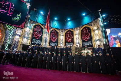 تعویض پرچم حرمین شریفین در کربلا به مناسبت فرارسیدن ماه محرم