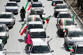 راهپیمایی خودرویی و موتوری 22 بهمن 1400 در یزد‎‎