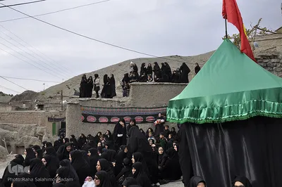 آیین عزاداری سلام علم ها در روستای خراشاد ـ بیرجند