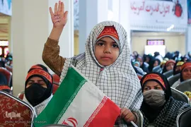 مراسم حماسه حضور بسیجیان در حرم شاهچراغ(ع)