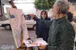 موج پنجاه و هفتمین شب اجتماع مردم  بابلسر  در  میدان شهدای بیت المقدس